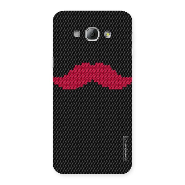 Pink Moustache Back Case for Galaxy A8