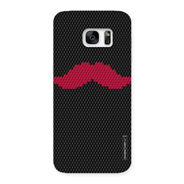 Pink Moustache Back Case for Galaxy S7 Edge