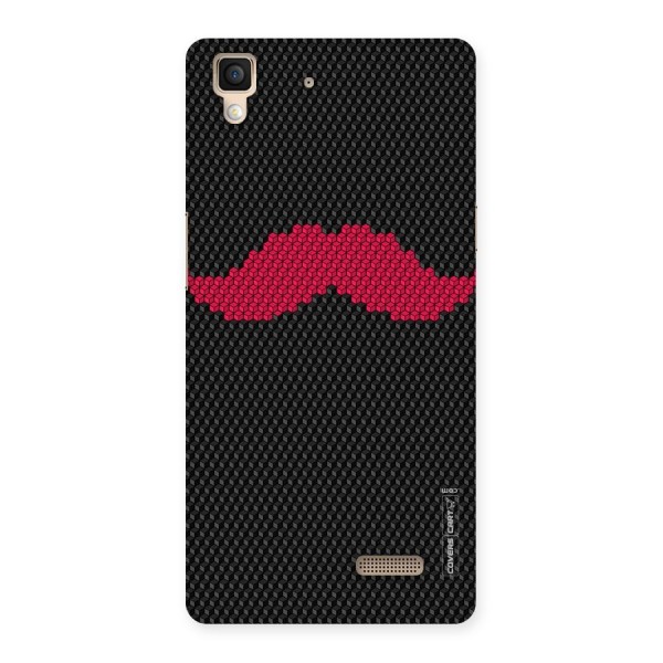 Pink Moustache Back Case for Oppo R7