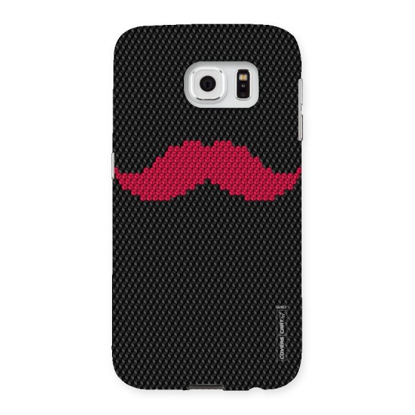 Pink Moustache Back Case for Samsung Galaxy S6