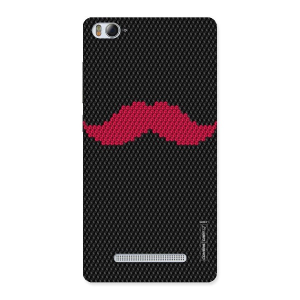 Pink Moustache Back Case for Xiaomi Mi4i