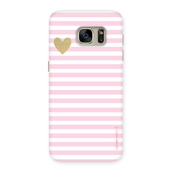 Pink Stripes Back Case for Galaxy S7