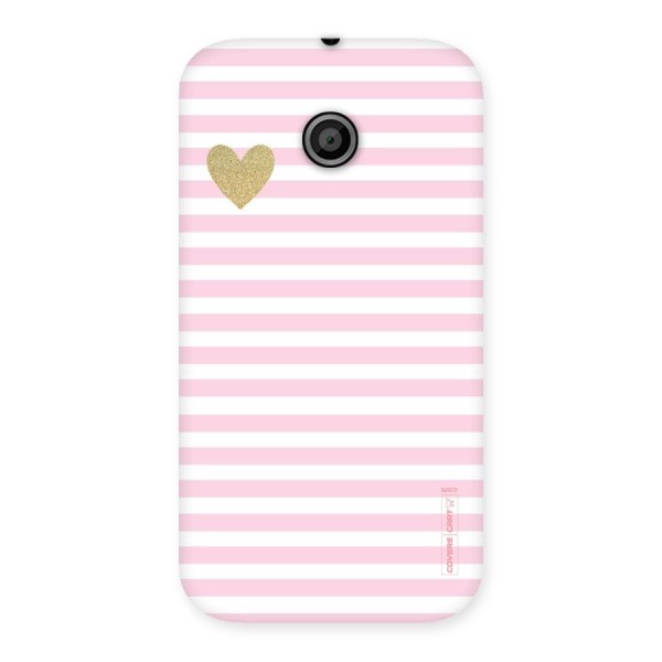 Pink Stripes Back Case for Moto E