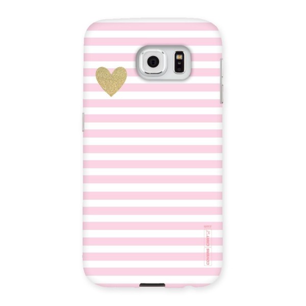 Pink Stripes Back Case for Samsung Galaxy S6