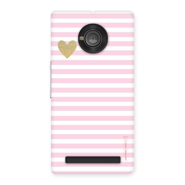 Pink Stripes Back Case for Yu Yuphoria