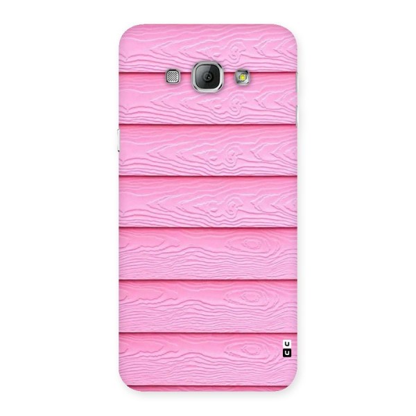 Pink Wood Back Case for Galaxy A8