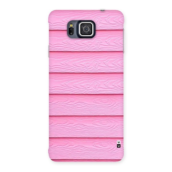 Pink Wood Back Case for Galaxy Alpha