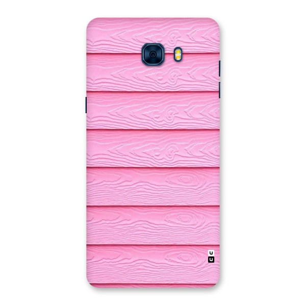 Pink Wood Back Case for Galaxy C7 Pro