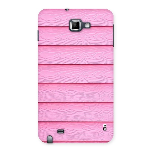 Pink Wood Back Case for Galaxy Note