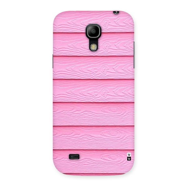 Pink Wood Back Case for Galaxy S4 Mini