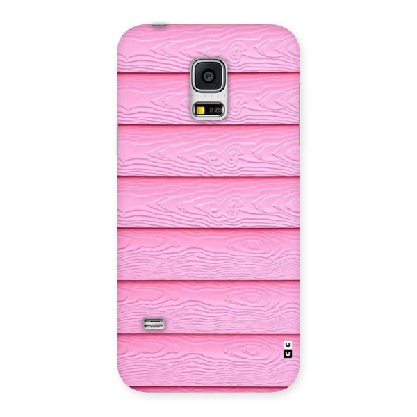 Pink Wood Back Case for Galaxy S5 Mini