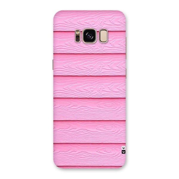 Pink Wood Back Case for Galaxy S8