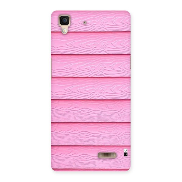 Pink Wood Back Case for Oppo R7