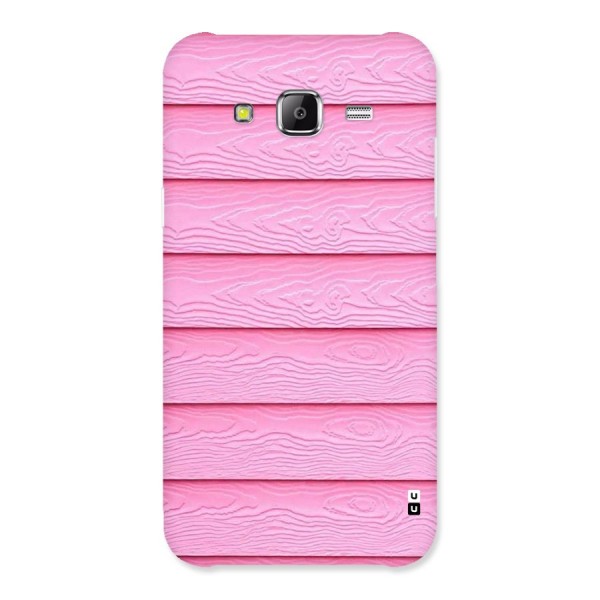 Pink Wood Back Case for Samsung Galaxy J5