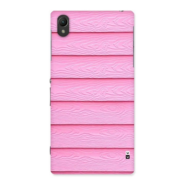 Pink Wood Back Case for Sony Xperia Z1