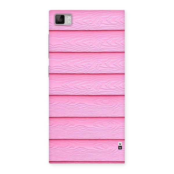 Pink Wood Back Case for Xiaomi Mi3