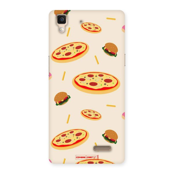 Pizza and Burger Love Back Case for Oppo R7