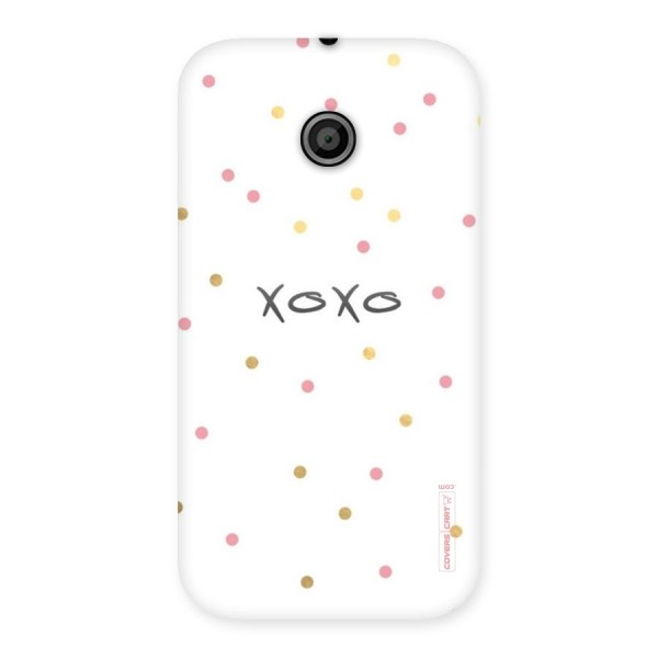 Polka Hugs Back Case for Moto E