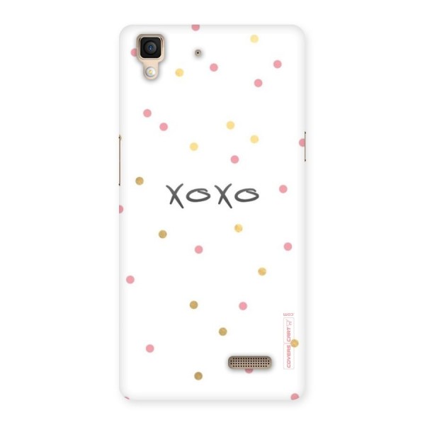 Polka Hugs Back Case for Oppo R7