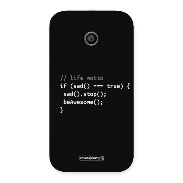 Programmers Life Back Case for Moto E