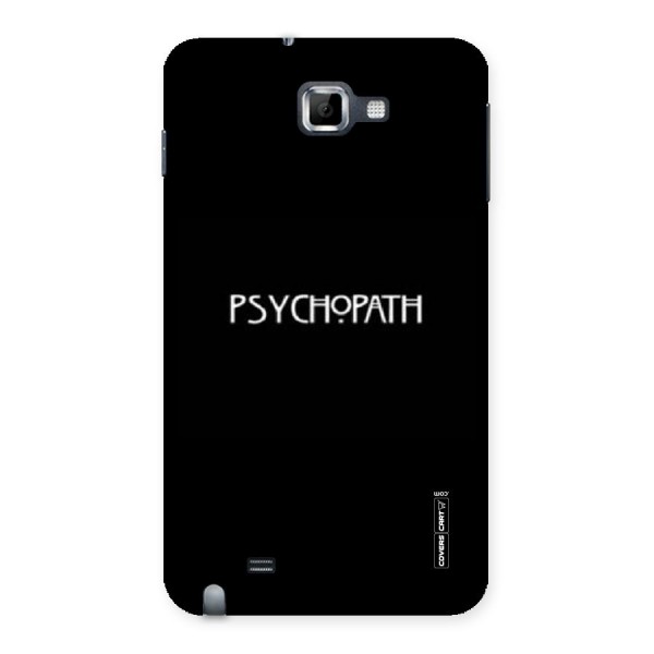 Psycopath Alert Back Case for Galaxy Note