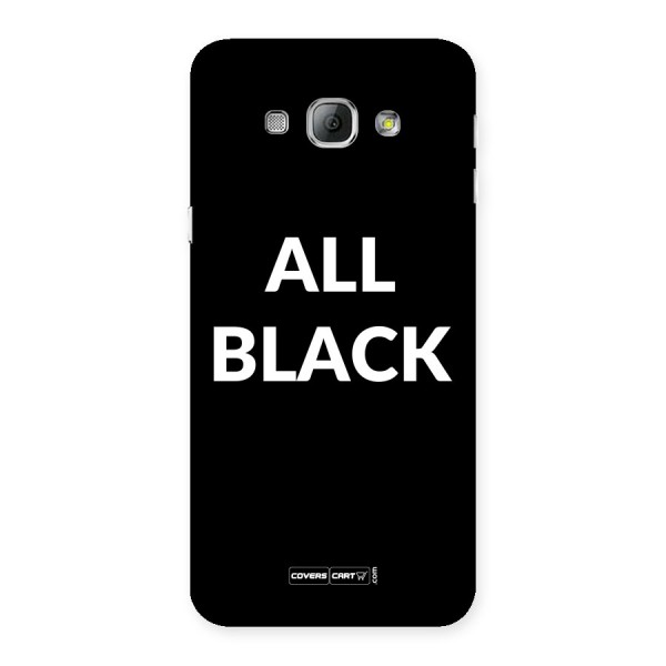 Raftaar All Black Back Case for Galaxy A8