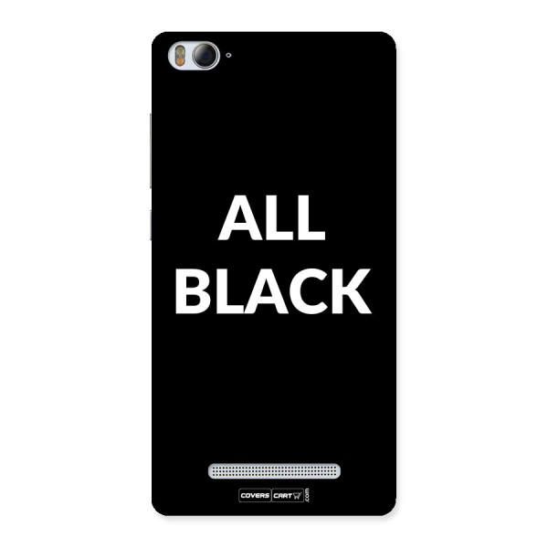 Raftaar All Black Back Case for Xiaomi Mi4i