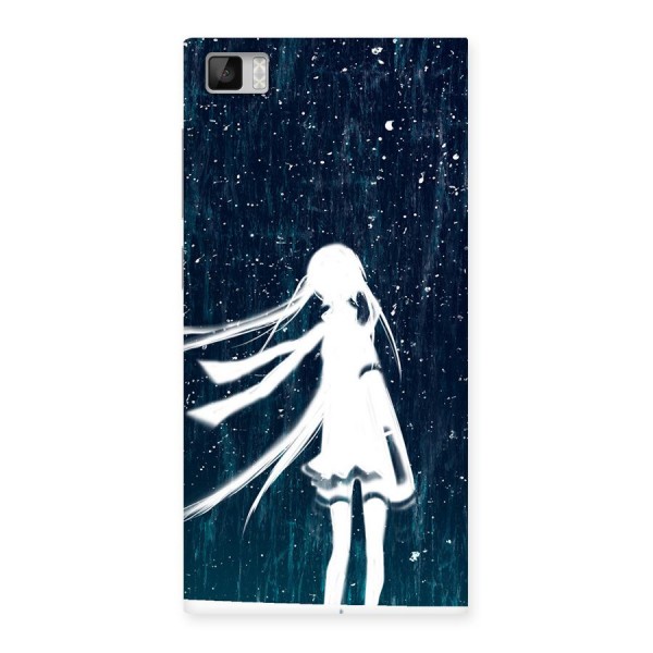 Rain White Girl Back Case for Xiaomi Mi3