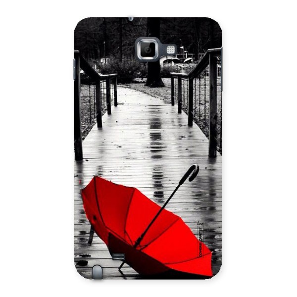 Rainy Red Umbrella Back Case for Galaxy Note