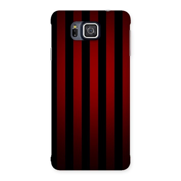 Red Black Stripes Back Case for Galaxy Alpha