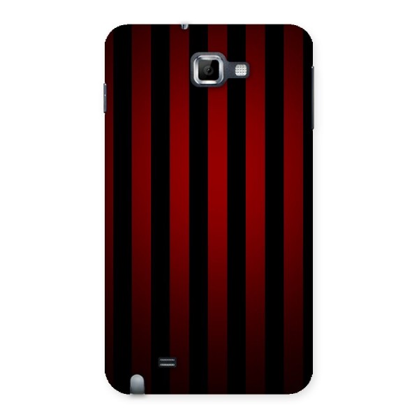 Red Black Stripes Back Case for Galaxy Note