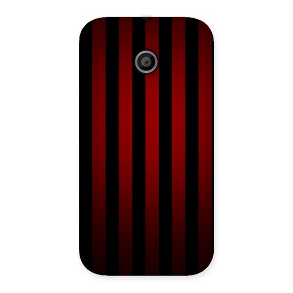 Red Black Stripes Back Case for Moto E