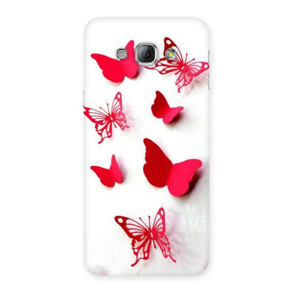 Red Butterflies Back Case for Galaxy A8