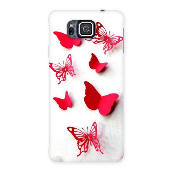 Red Butterflies Back Case for Galaxy Alpha