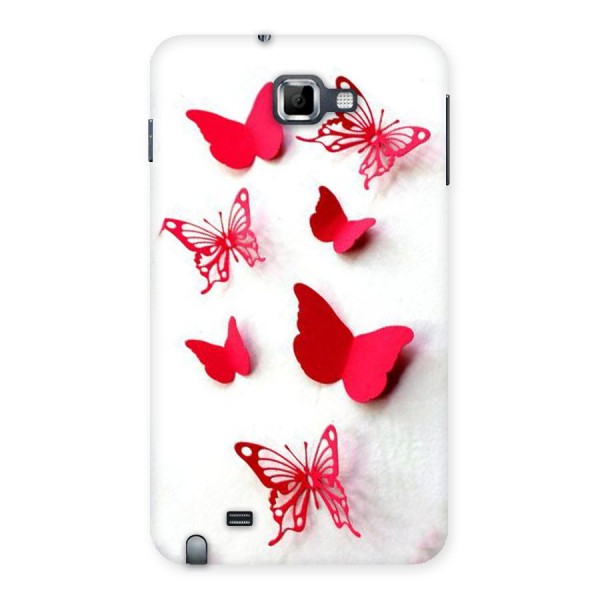 Red Butterflies Back Case for Galaxy Note