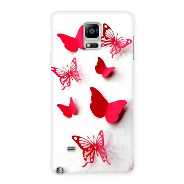 Red Butterflies Back Case for Galaxy Note 4