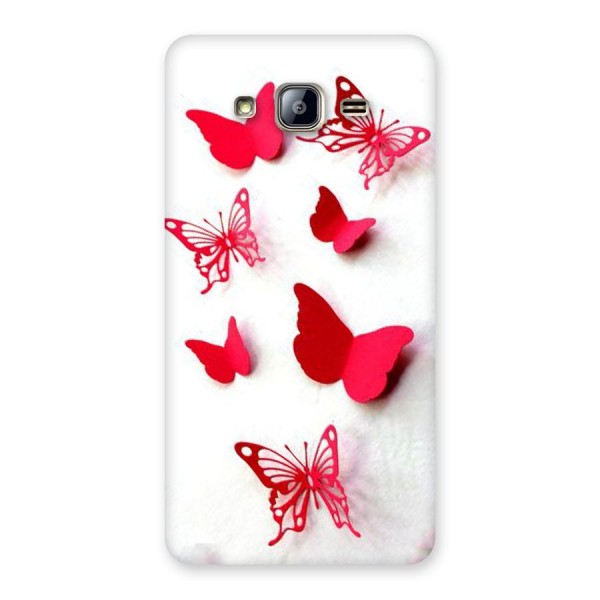 Red Butterflies Back Case for Galaxy On5