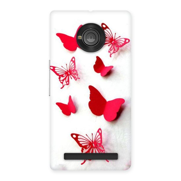 Red Butterflies Back Case for Yu Yuphoria