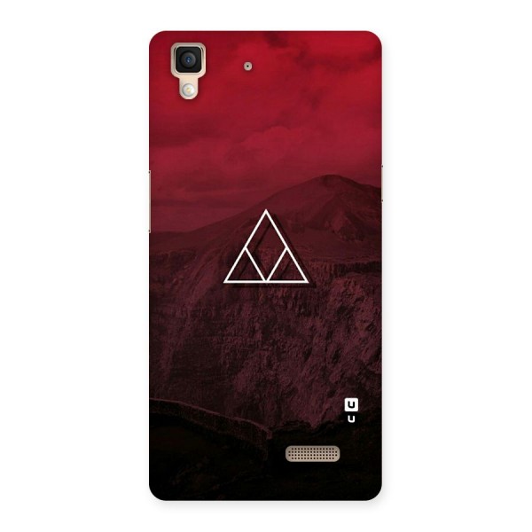 Red Hills Back Case for Oppo R7