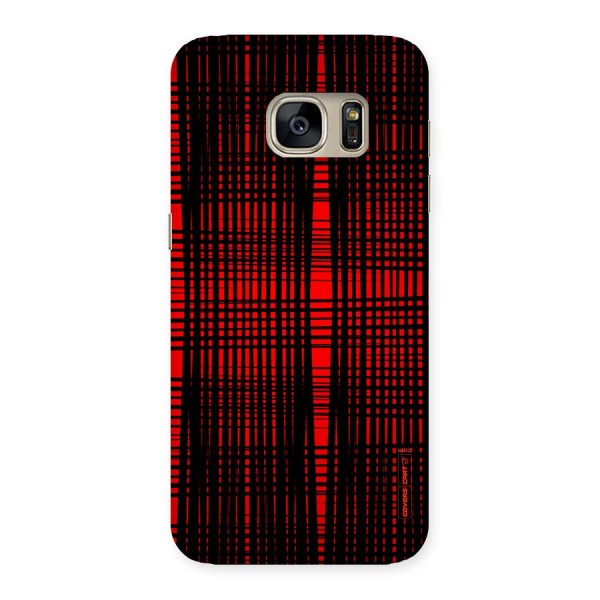 Red Net Design Back Case for Galaxy S7