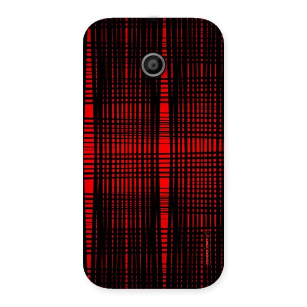 Red Net Design Back Case for Moto E