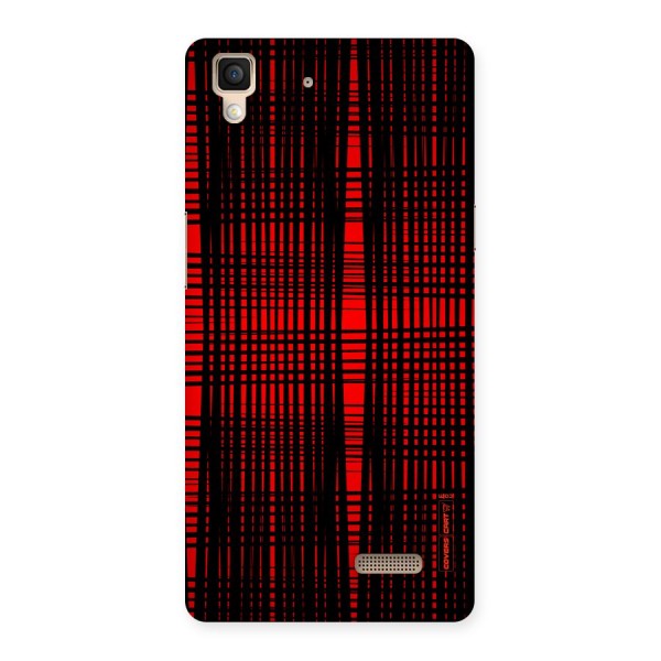 Red Net Design Back Case for Oppo R7