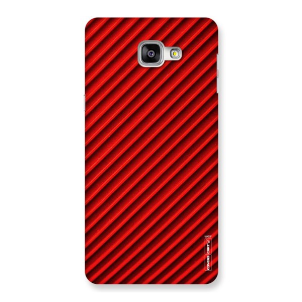 Red Rugged Stripes Back Case for Galaxy A9