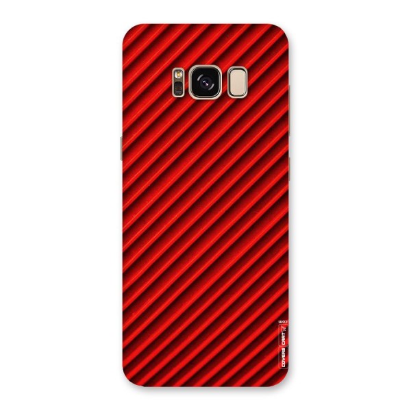 Red Rugged Stripes Back Case for Galaxy S8