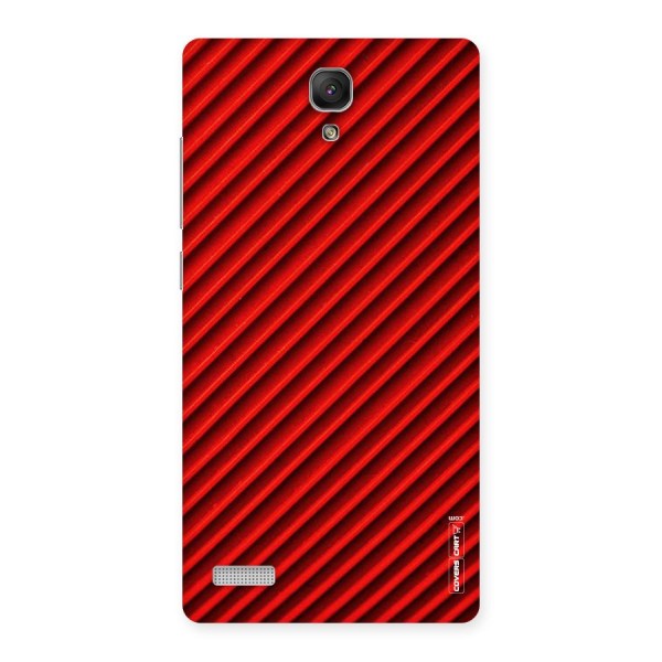 Red Rugged Stripes Back Case for Redmi Note