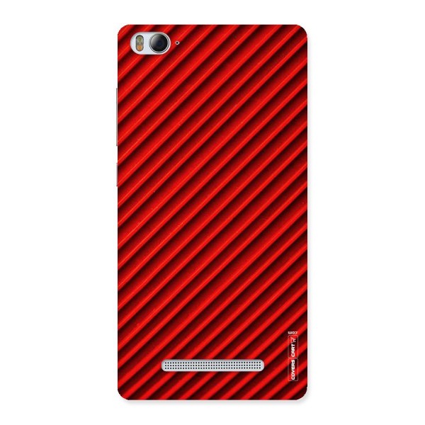 Red Rugged Stripes Back Case for Xiaomi Mi4i