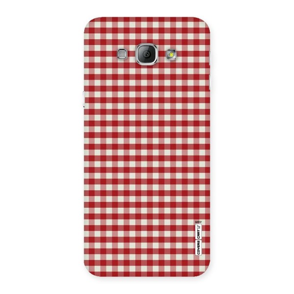 Red White Check Back Case for Galaxy A8