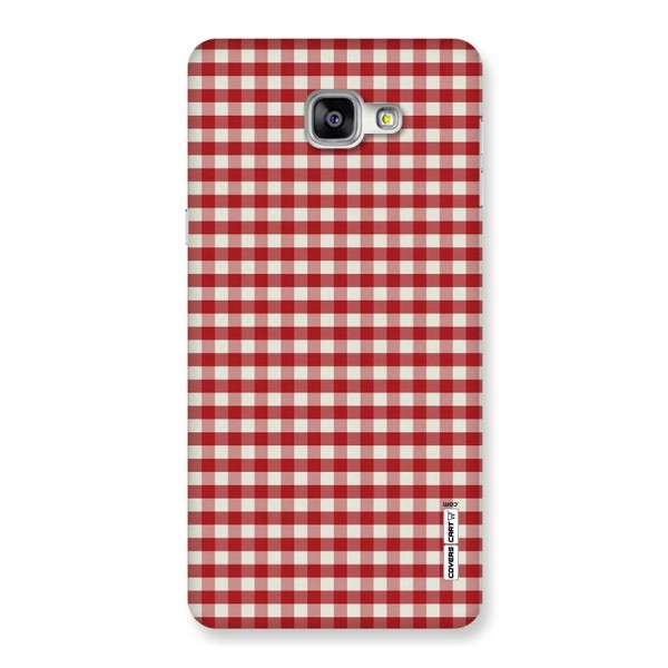 Red White Check Back Case for Galaxy A9