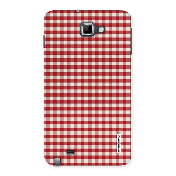 Red White Check Back Case for Galaxy Note