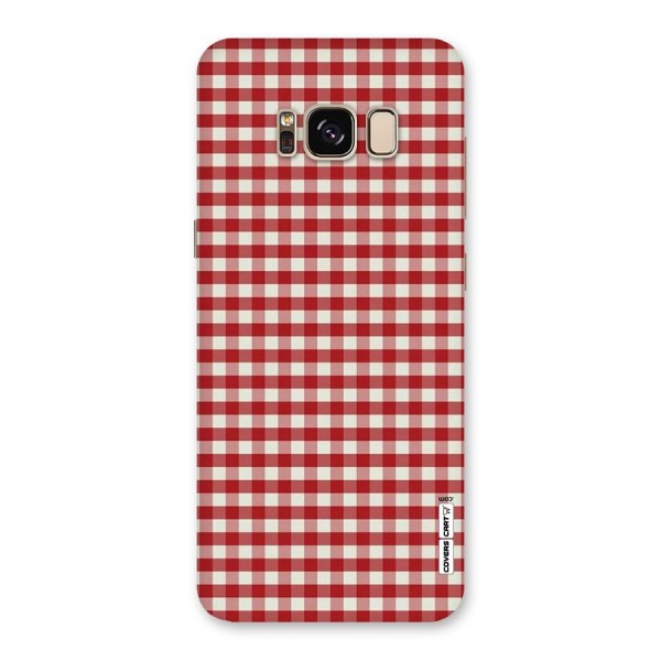 Red White Check Back Case for Galaxy S8